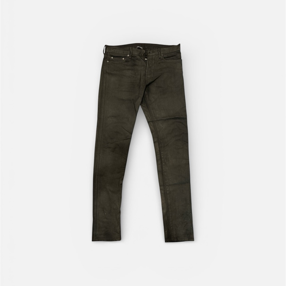 Men's Black John Elliott Cast 2 coated jeans. 32